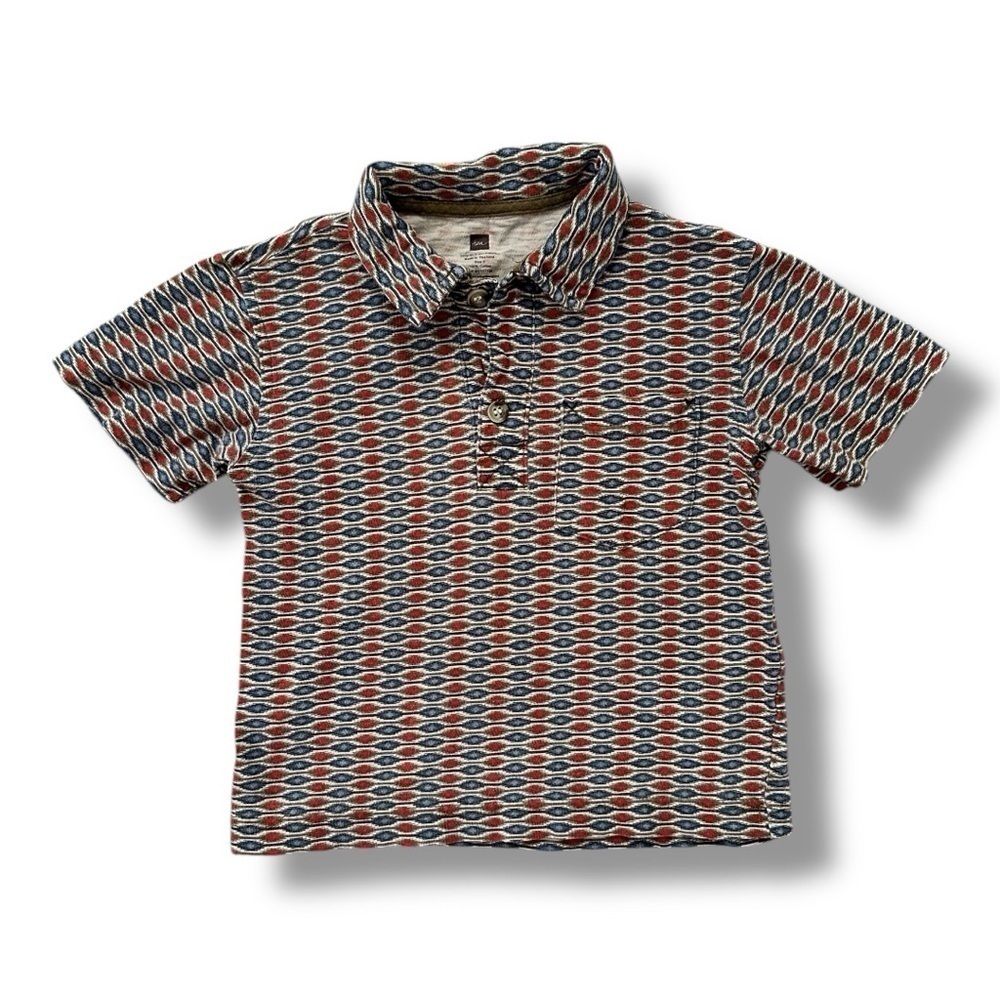 Tea Collection | Geometric Print Polo (4)